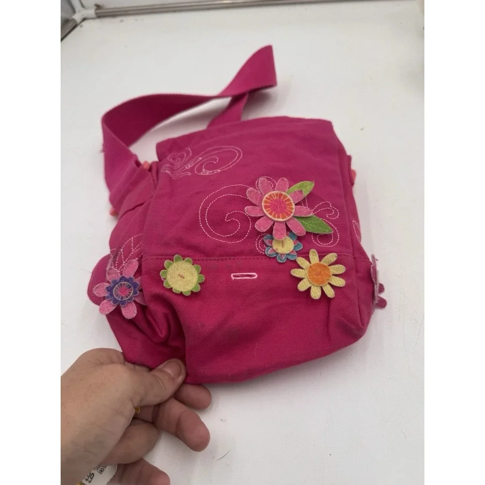 Pink Floral AMERICAN GIRL DOLL Crossbody Girls Purse Handbag ORIGINAL❤️tb46